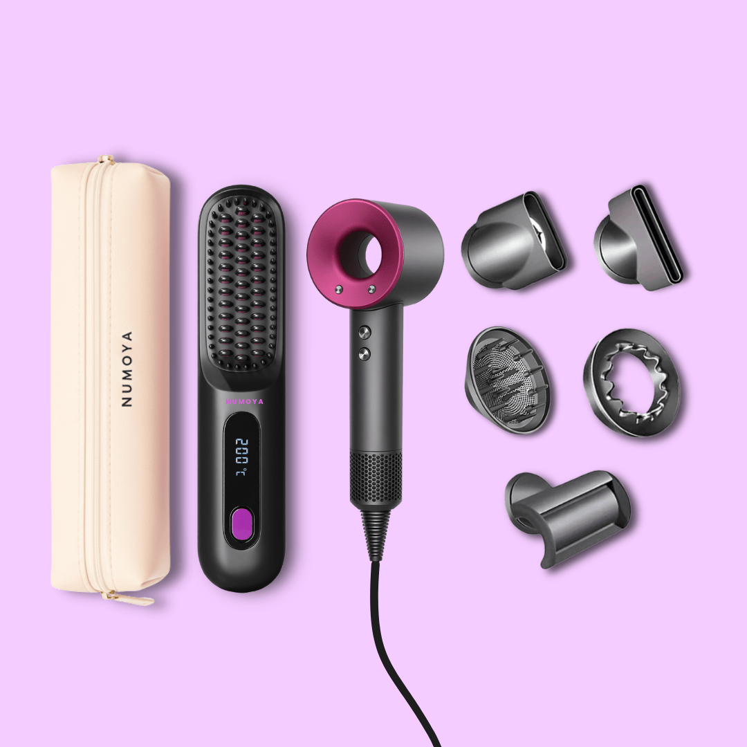 GoBrush PRO + Leather Pouch + 5-in-1 Lunair Dryer