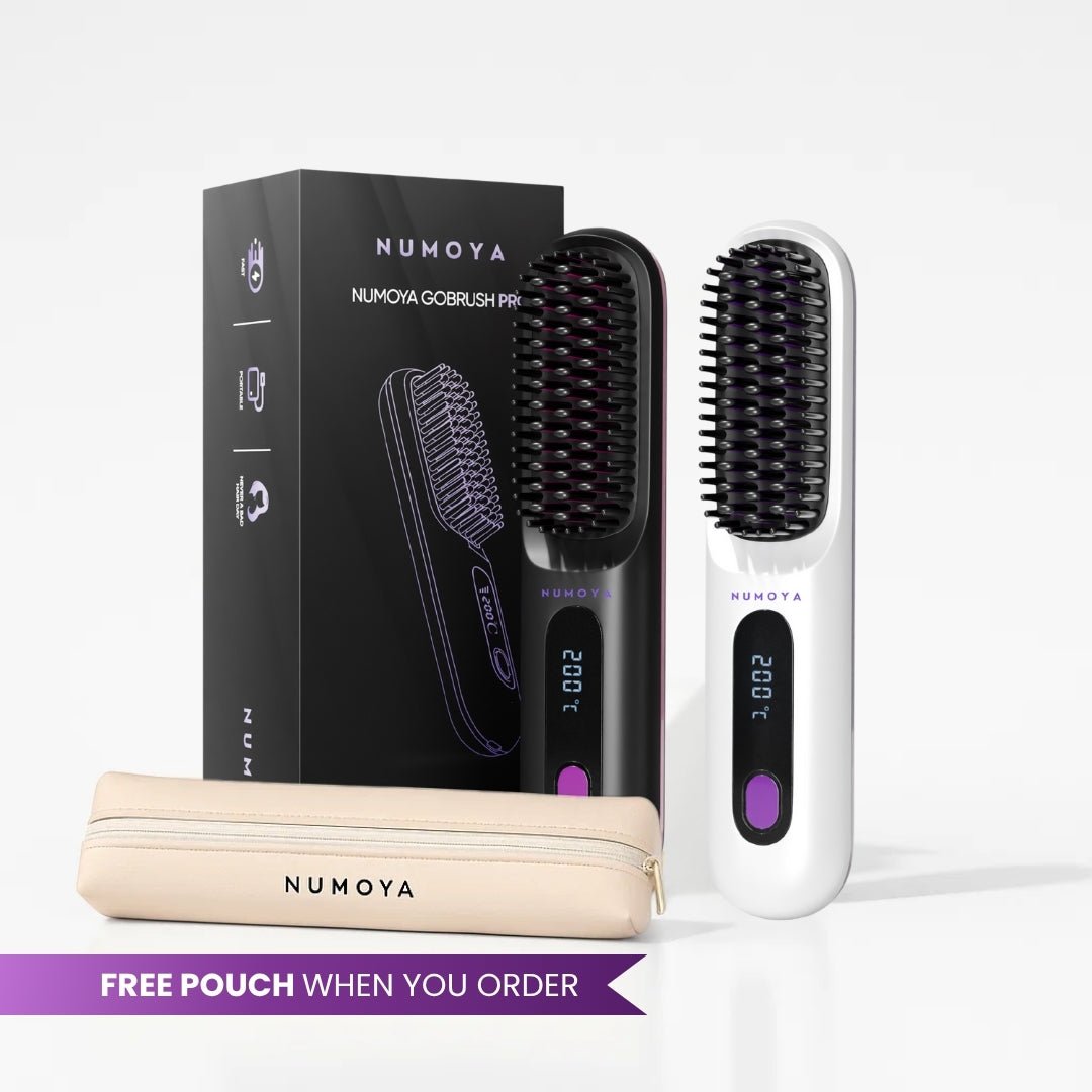 NEW] Numoya Portable Straightener Brush - GoBrush PRO