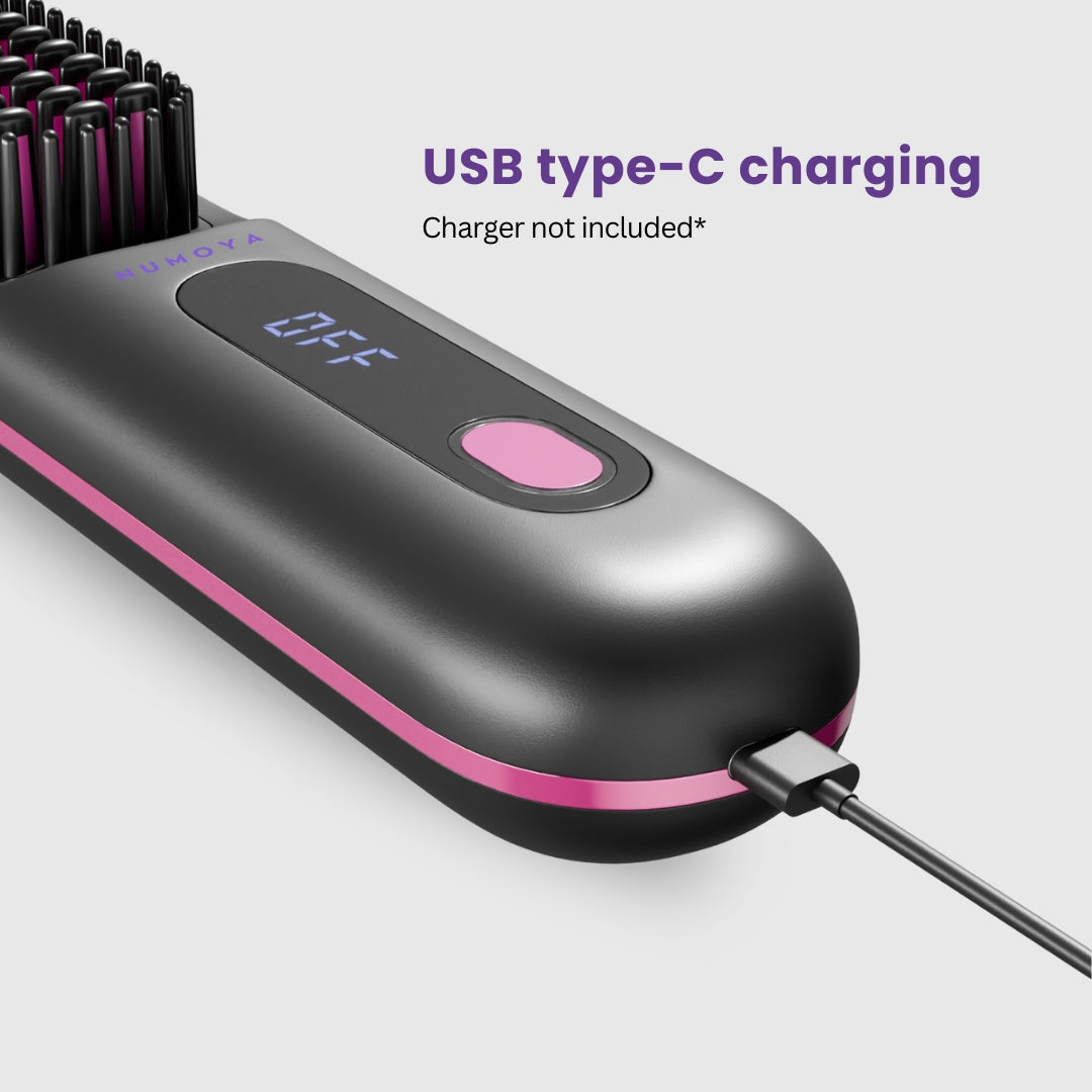 [NEW] Numoya Portable Straightener Brush - GoBrush PRO