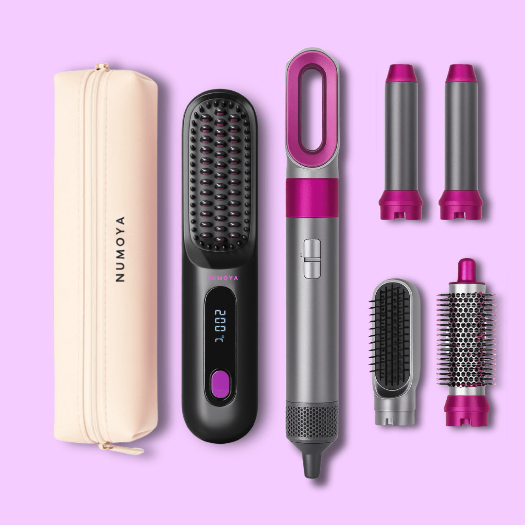 GoBrush PRO + Leather Pouch + 5-in-1 Airstyler
