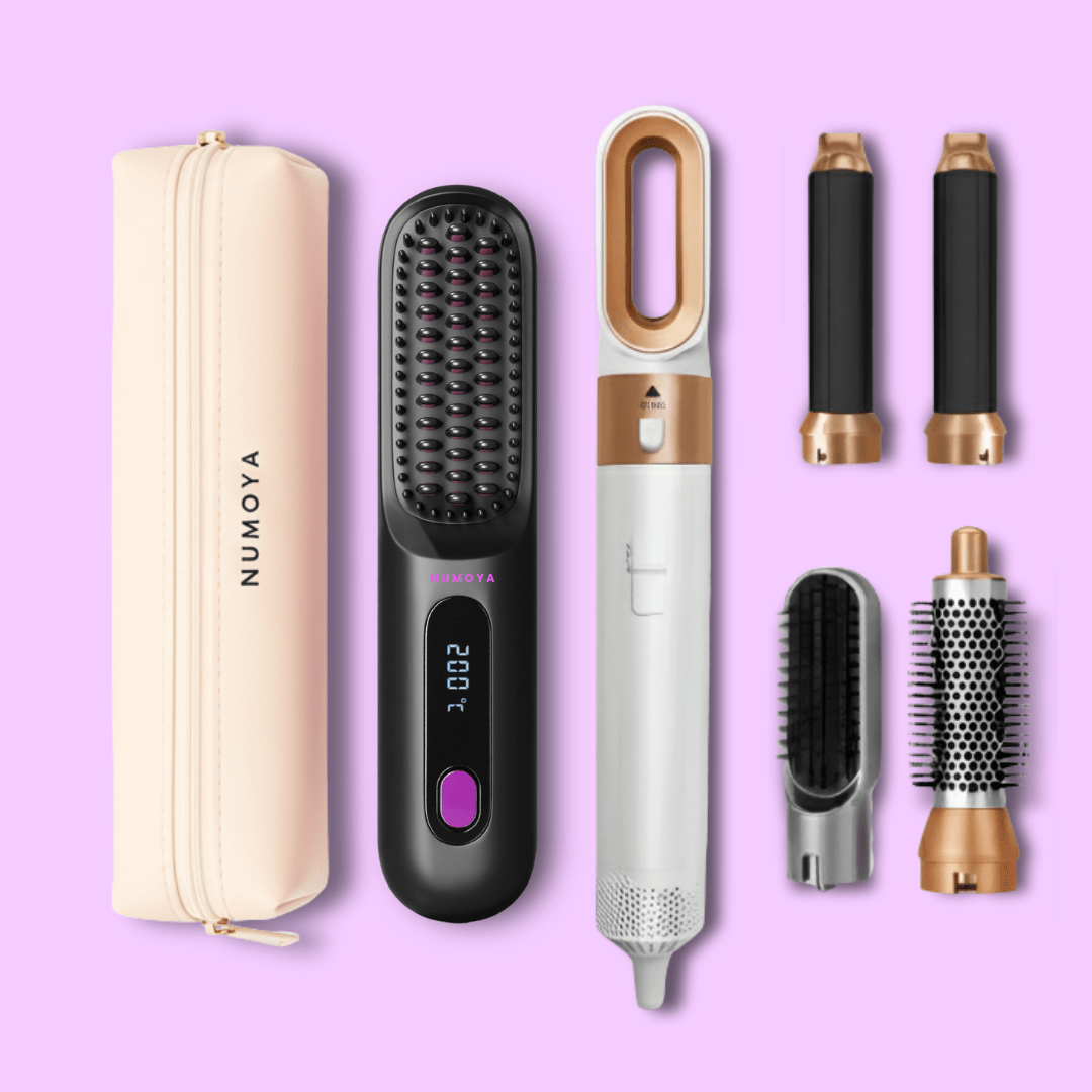 GoBrush PRO + Leather Pouch + 5-in-1 Airstyler