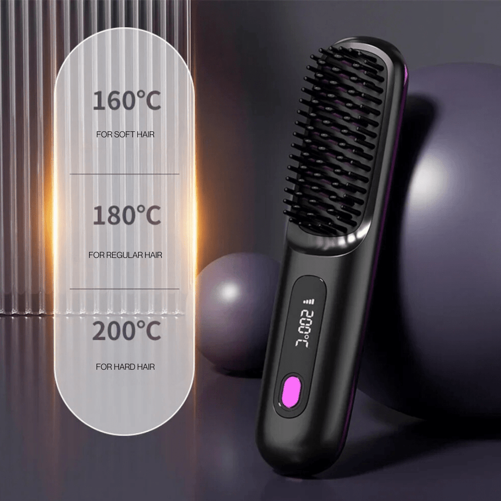 [NEW] Numoya Portable Straightener Brush - GoBrush PRO