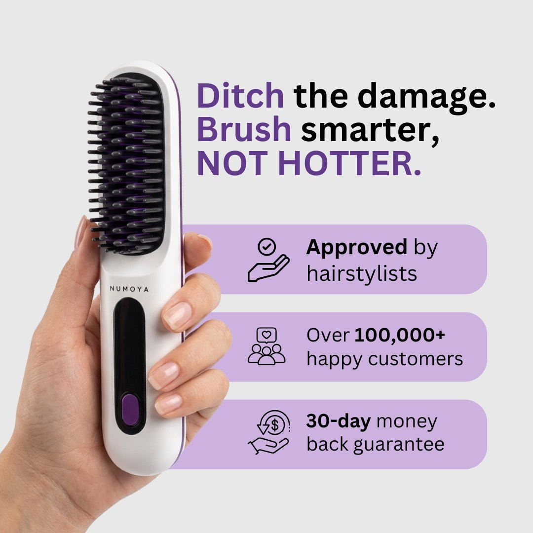 [NEW] Numoya Portable Straightener Brush - GoBrush PRO