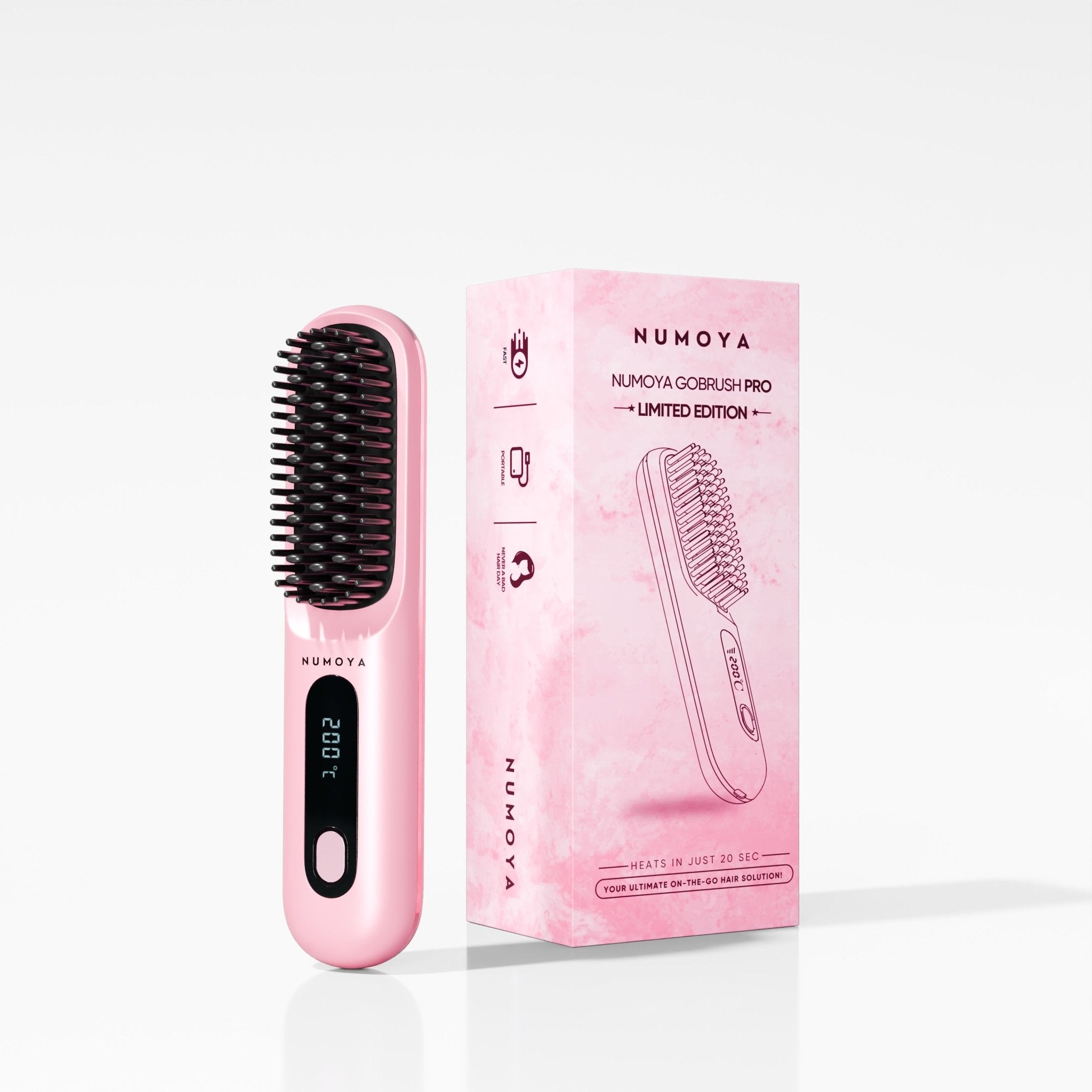 [NEW] Numoya Portable Straightener Brush - GoBrush PRO - NUMOYA